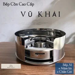 Full Bộ Bếp Cồn A1 + Mâm Lót 26cm + Chắn Gió Inox 430 Cao Cấp - Giá Gốc Tại Xưởng