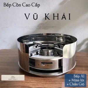 Full Bộ Bếp Cồn A1 + Mâm Lót 26cm + Chắn Gió Inox 430 Cao Cấp - Giá Gốc Tại Xưởng