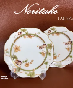 NORITAKE 100%New - FAENZA - 01 Dĩa Bánh Hoa Quả Viền Vàng Sang Trọng 17cm Chưa có đánh giá