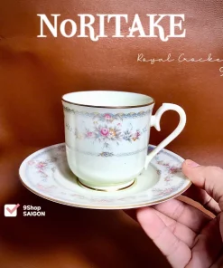 N0RITAKE 100%New - Royal Crokery - 01 Set Trà Chiều Phong Cách Hoàng Gia Bằng Sứ Xương