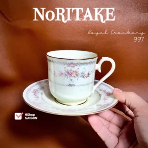 N0RITAKE 100%New - Royal Crokery - 01 Set Trà Chiều Phong Cách Hoàng Gia Bằng Sứ Xương