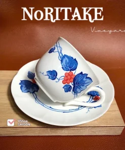 NORITAKE - Viny Yard - 01 Set Trà Chiều Dây Nho Lam Chịu Được Lò Vi Sóng