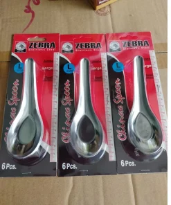 Hàng nhập khẩu chính hãng zebra Thái Lan] combo 6 muỗng Zebra không gỉ bền đẹp"