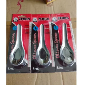 Hàng nhập khẩu chính hãng zebra Thái Lan] combo 6 muỗng Zebra không gỉ bền đẹp"