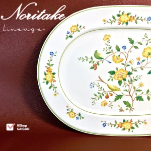 NORITAKE 100%New - Lineage - 01 Chiếc Dĩa Oval Đại Thanh Xuân Dùng Lò Vi Sóng