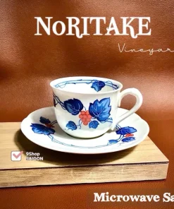 NORITAKE - Viny Yard - 01 Set Trà Chiều Dây Nho Lam Chịu Được Lò Vi Sóng