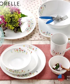 Corelle USA - Flower Hill - Bộ Sưu Tập Tô Chén Dĩa Hoa Sơn Cước -FWH-LP [Bán Lẻ]