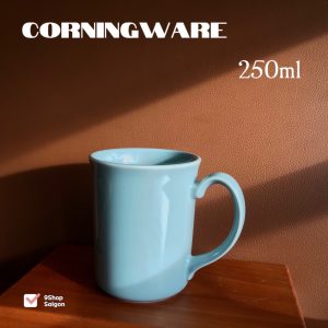 [Hiếm] CorningWare - Robin's Egg Blue - 01 Cốc/ Ly Bằng Sứ Chịu Sốc Nhiệt Màu Xanh Lam Bơ