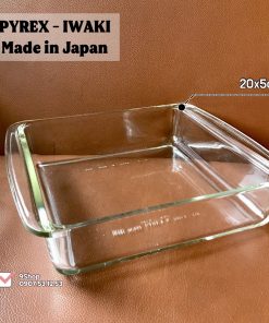 [PYREX - IWAKI] 01 Khay Vuông Dày Chịu Sốc Nhiệt Siêu Cao Cấp từ Mỹ Và Nhật [20 x 5cm] MẪU 2