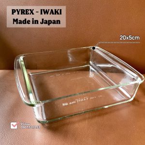 [PYREX - IWAKI] 01 Khay Vuông Dày Chịu Sốc Nhiệt Siêu Cao Cấp từ Mỹ Và Nhật [20 x 5cm] MẪU 2