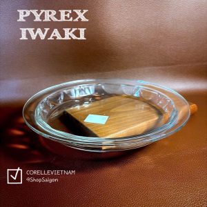 [PYREX - IWAKI] 01 Khay/ Dĩa Sâu Lòng Thuỷ Tinh Chịu Sốc Nhiệt [24 x 3cm]