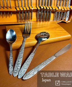 Hàng Hiệu Japan 100%New] - TABLEWARE -  Full 24 Món Dao Muỗng Nĩa Phiên Bản Giới Hạn - Hoa Khắc Nổi