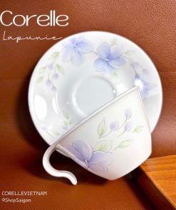 Corelle USA Logo 1970s - Lapunie - 01 Set Trà Chiều Bằng Thuỷ Tinh Vitrelle Độc Quyền