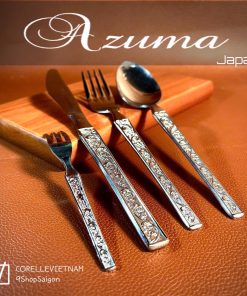 [Hàng Hiệu Japan 100%New] - AZUMA -  Set 4 Món Dao Muỗng Nĩa Cao Cấp Phiên Bản Giới Hạn - Dây Hoa Leo