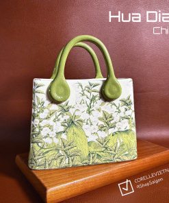 [Thương Hiệu Cao Cấp China] Hua Dian - Lily of the Valley - 1 Chiếc Túi Bằng Gốm - Hoa Linh Lan
