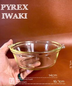[PYREX - IWAKI] 01 Thố Mini Có Quai Cầm Dày Chịu Sốc Nhiệt [16.7x5.7m]