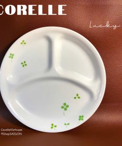 Corelle USA - 01 Dĩa Chia Thức Ăn 3 Ngăn - Lucky 26cm