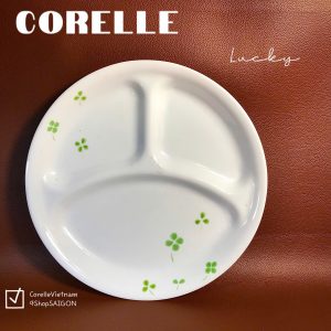 Corelle USA - 01 Dĩa Chia Thức Ăn 3 Ngăn - Lucky 26cm