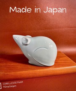 [Hàng Hiếm Japan 100%New] 01 Bạn Chuột Bằng Sứ Xanh Ngọc Trưng Bày