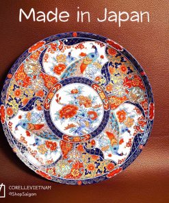[Hàng Hiếm Japan 100% New] 01 Chiếc Dĩa Siêu Đẹp Phong Cách Imari Hoàng Gia Kim Cúc Minh Tước 25cm