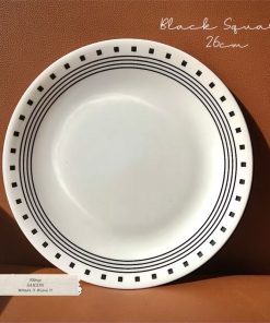 Corelle USA - Black Square - Dĩa cạn 26cm