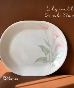 Corelle USA - LilyVille - Dĩa Oval Size đại 32cm