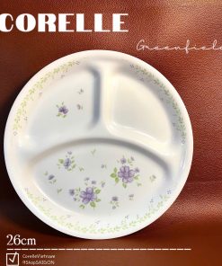 Corelle USA - 01 Dĩa Chia Thức Ăn 3 Ngăn - Greenfield 26cm