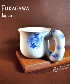 Hàng Hiệu Japan 100%New] FUKAGAWA - Morning - 01 Chiếc Cốc Độc Đáo Phong Cách Hoàng Gia - Cúc Hoạ Mi