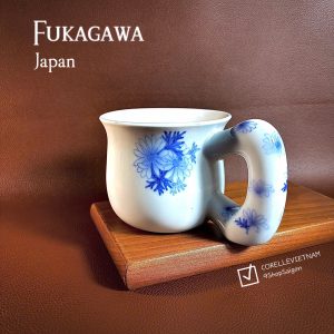 Hàng Hiệu Japan 100%New] FUKAGAWA - Morning - 01 Chiếc Cốc Độc Đáo Phong Cách Hoàng Gia - Cúc Hoạ Mi