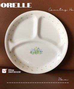 Corelle USA - 01 Dĩa Chia Thức Ăn 3 Ngăn - Country Herbs 26cm