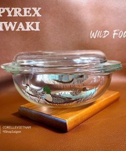[Hiếm] PYREX USA - Wild Fowl - 01 Nồi Thuỷ Tinh Thượng Hạng Chịu Sốc Nhiệt 23.5cm