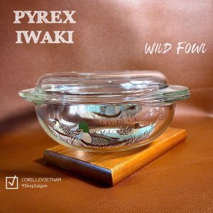 [Hiếm] PYREX USA - Wild Fowl - 01 Nồi Thuỷ Tinh Thượng Hạng Chịu Sốc Nhiệt 23.5cm