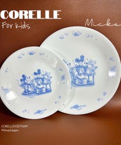 Corelle USA - Mickey' House - Combo 02 Dĩa Cạn 17cm + 21cm