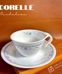 Corelle USA Logo 1970s - Dandelion - 01 Set Trà Chiều Bằng Thuỷ Tinh Vitrelle Độc Quyền