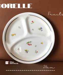Corelle USA - 01 Dĩa Chia Thức Ăn 3 Ngăn - Fruits 26cm