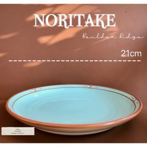 NORITAKE 100%New - Boulder Ridge - 01 Đĩa 21cm Men Mộc Xanh Ngọc Dùng Được Lò Nướng