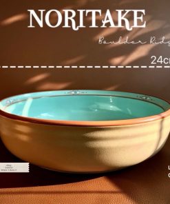 NORITAKE 100%New - Boulder Ridge - 01 Thố Men Mộc Xanh Ngọc Dùng Được Lò Nướng