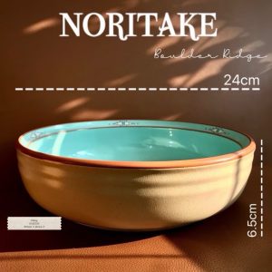 NORITAKE 100%New - Boulder Ridge - 01 Thố Men Mộc Xanh Ngọc Dùng Được Lò Nướng