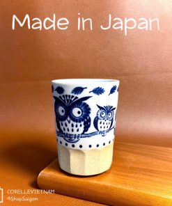 [Hàng Hiếm Japan 100% New] 01 Ly Trà Gốm Sứ Mino-yaki Truyền Thống Nhật - Vẽ Cú