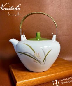 NORITAKE 100%New - Irsh - [Bán lẻ] Ấm Trà Hoa Diên Vỹ Quai Bạc