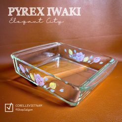 [PYREX - IWAKI] - Elegant City - 01 Khay Vuông Dày Chịu Sốc Nhiệt Siêu Cao Cấp [20 x 5cm]