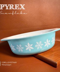 [Hiếm] PYREX USA - Snowflake - 01 Thô Thuỷ Tinh Thượng Hạng Chịu Sốc Nhiệt Hoa Tuyết