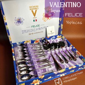 [Hàng Hiệu Japan 100%New] - VALENTINO -  Full 16 Món  Muỗng Nĩa Chuyên Trà Bánh Cao Cấp