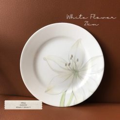 Corelle USA - White Flower - 01 Dĩa Cạn 21cm