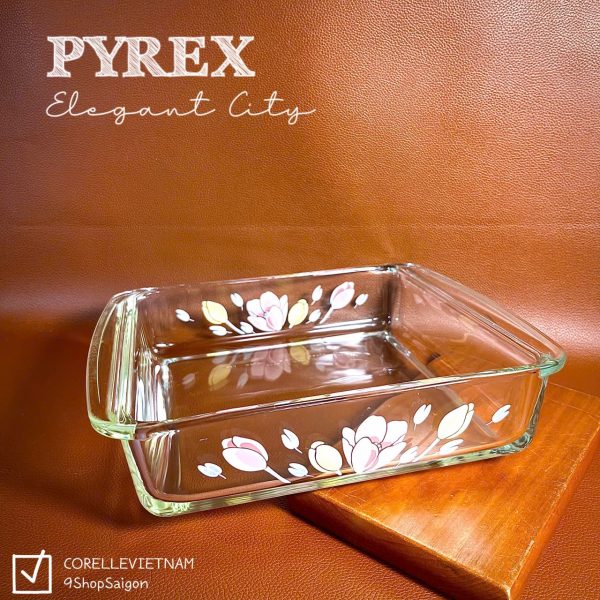 [PYREX – IWAKI] – Elegant City – 01 Khay Vuông Dày Chịu Sốc Nhiệt Siêu ...
