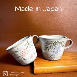 [Hàng Hiếm Japan Limited 100%New] 01 Chiếc Cốc Vẽ Tay Phong Cách Minoyaki