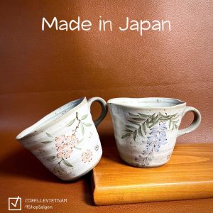[Hàng Hiếm Japan Limited 100%New] 01 Chiếc Cốc Vẽ Tay Phong Cách Minoyaki