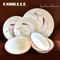 Corelle USA - Splendor Lucky - Full Bộ 6 Món Tô Chén Dĩa Vạn Phúc Kim An