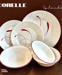 Corelle USA - Splendor Lucky - Full Bộ 6 Món Tô Chén Dĩa Vạn Phúc Kim An
