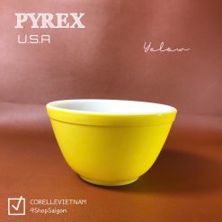 [Hiếm] PYREX USA - Yelow - 01 Thố Thuỷ Tinh Thượng Hạng Chịu Sốc Nhiệt Đút Lò Được 14.5cm